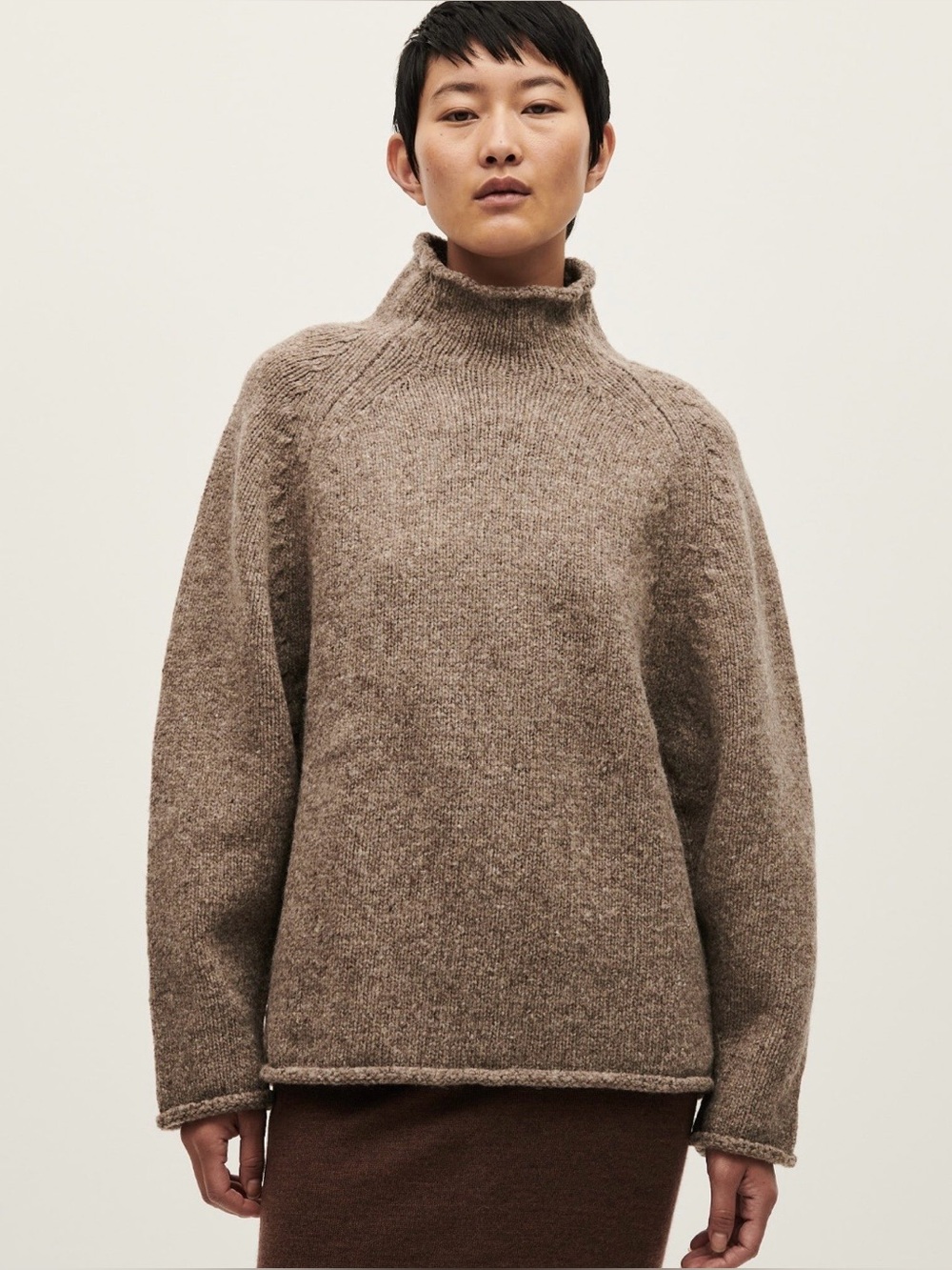 Babaa Brown Turtleneck Sweater no 81